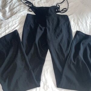 Black Cutout Women's Pants